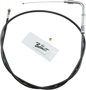 Cable de acelerador/ralentí de vinilo negro - 6"