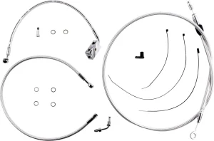 Kit de instalación de manillar Sterling Chromite II® Designer - cables SC 10"RISE