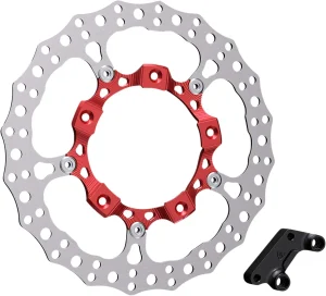 Kit disco de freno 100% flotante Big Brake de 14" - FF lado derecho rojo