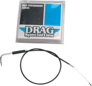 Cable de acelerador/ralentí de vinilo negro - ralentí 38"