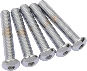 Tornillos cabeza botón de recambio - redondeada 3/8-16X2 cromado
