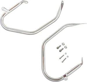 Protecciones para alforja de perfil bajo - Protectores low-profile cromados