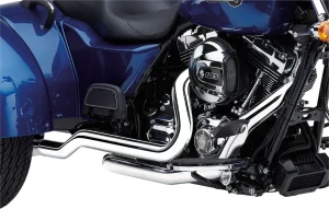 Colectores dobles Powerport Trike - dual cromado <span style="color: red;font-size: 0,5em">- ALMACEN USA-</span>