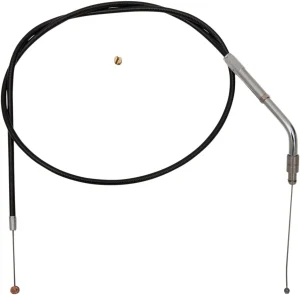 Cable de acelerador/ralentí de vinilo negro - acelerador tradicional longitud estándar