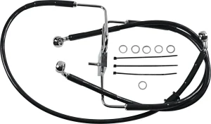 Línea de freno de acero inoxidable de longitud extendida - BRK16-XL1200CX BL+10