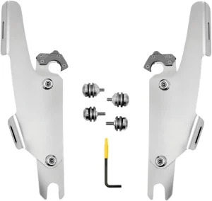 Kit de anclaje completo Trigger-Lock para parabrisas Fats/Slim - montaje fats HD FLFB POL