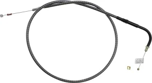 Cable de acelerador/marcha en vacío trenzado KARBONFIBR - ralentí en fibra de carbono