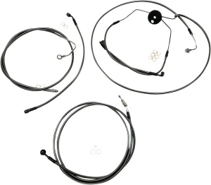Kit de instalación de manillar Black Pearl™ Designer - cables de mando BP CVO
