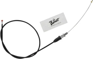 Cable de acelerador/ralentí de vinilo negro - acelerador tradicional longitud estándar