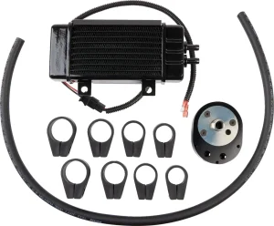 Kit radiador de aceite con ventilador montaje vertical en carenado - enfriador 10R ver.