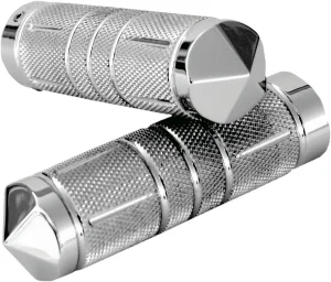 Puños Diamond Custom moleteados - diámetro WIR cromo