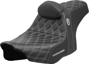 Asiento Pro Series SDC Performance - Performance Grip con costura B/R plateada <span style="color: red;font-size: 0,5em">- ALMACEN USA-</span>