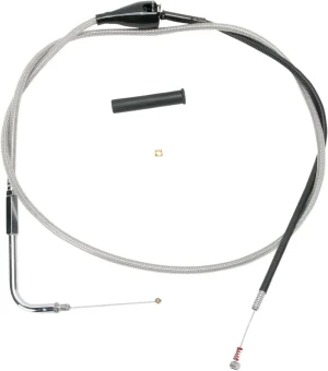 Cable de ralentí trenzado en acero inoxidable - 52"