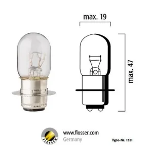 Bombillas de filamento - 12V 35/35W P15d-25-1 10PK