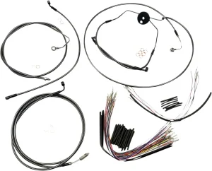 Kit de instalación de manillar Black Pearl™ Designer - cables de mando BP CVO