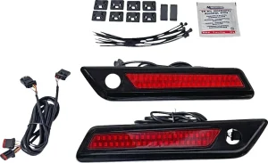 Luces de acento bicolor para cierre de alforjas - Luz dual sbag hnge rojo/negro