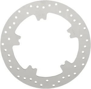 Disco de freno en acero inoxidable pulido taladrado - 11,8"