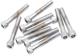 Tornillos de cabeza allen rosca fina de repuesto - 5/16-24X2,25 moleteado cromado <span style="color: red;font-size: 0,5em">- ALMACEN USA-</span>