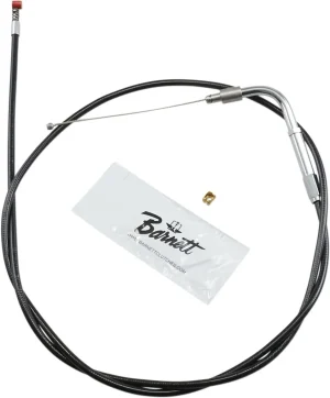 Cable de acelerador/ralentí de vinilo negro - ralentí tradicional longitud estándar
