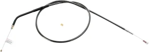 Cable de acelerador/marcha en vacío trenzado Black Pearl™ - ralentí Chrome