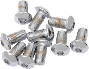 Tornillos cabeza botón de recambio - 3/8-24X0.75 Cromo <span style="color: red;font-size: 0,5em">- ALMACEN USA-</span>