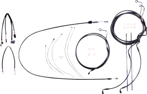 Kit de instalación de manillar Black Pearl™ Designer - cables de control