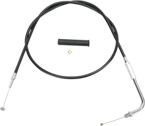 Cable de acelerador/ralentí de vinilo negro - acelerador 48"
