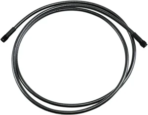Línea de freno ABS universal trenzada - perlado negro 72"