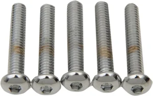 Tornillos cabeza botón de recambio - redondeada 1/4-20X1.75 cromado <span style="color: red;font-size: 0,5em">- ALMACEN USA-</span>