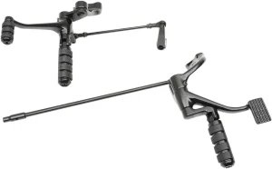 Kit mandos avanzados - Reposapiés adelantados extendidos 2" Negro