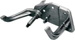 Soporte de montaje cromado para palanca de freno trasero