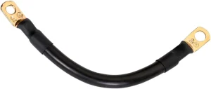 Cable de batería - negro 7"