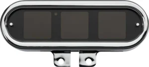 Instrumentos universales serie MLX-9000 - Velocímetro ovalado cromo unvsl <span style="color: red;font-size: 0,5em">- ALMACEN USA-</span>