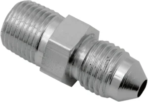 Racor acero cromado para línea de freno - adaptador AN-3X1/8" Cromo