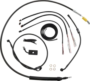Kit Completo de Cables/Línea de Freno de Manillar Midnight Trenzado - cables CM 19"ABS SFTL18