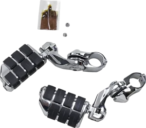 Reposapiés Cruise para uso con carenados inferiores - Soportes tour Tech brazo corto Cromo