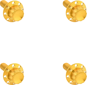 Juego de tornillos de 12 puntos para parabrisas - Kit de pernos titanio 12PT dorado