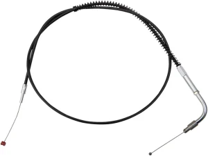 Cable de acelerador/ralentí de vinilo negro - acelerador tradicional oversize +6" (152MM)