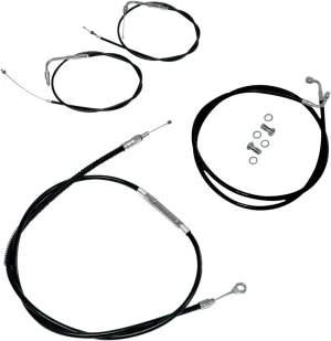 Kit de cable de manillar/línea de freno de vinilo negro estándar