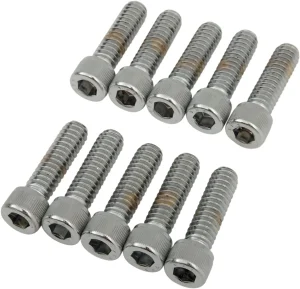 Tornillos de cabeza Allen - 1/4-20X0,875 moleteado cromado