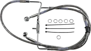 Línea de freno de acero inoxidable de longitud extendida - Tubo BRK16-XL1200CX SS+10
