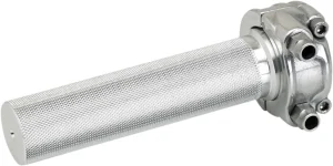Ensamblaje de acelerador 1" Whiskey - conjunto de doble cable pulido