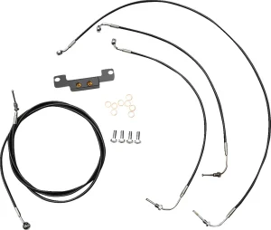 Kit de cable de manillar/línea de freno de vinilo negro estándar - cables B ABS STK FL21