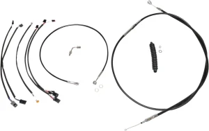 Kit de Instalación de Manillar XR - cables de mando XR negro/cromo