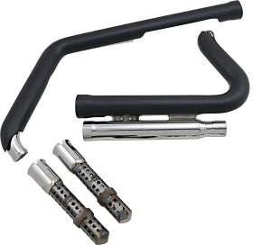 Sistema de escape Speedster 909 - corto 2-INTO-2 negro <span style="color: red;font-size: 0,5em">- ALMACEN USA-</span>