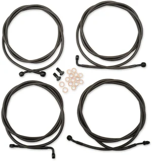 Kit de cable de manillar/freno trenzado Standard Midnight