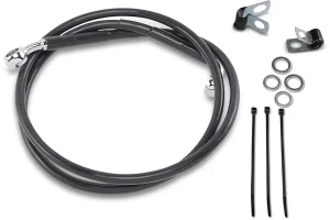 Kit de latiguillo de freno de vinilo negro de longitud extendida - 2" <span style="color: red;font-size: 0,5em">- ALMACEN USA-</span>