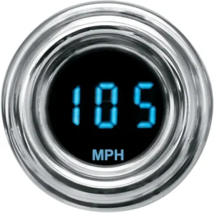Mini indicador Serie 4000 - Velocímetro 1 7/8" cromo <span style="color: red;font-size: 0,5em">- ALMACEN USA-</span>