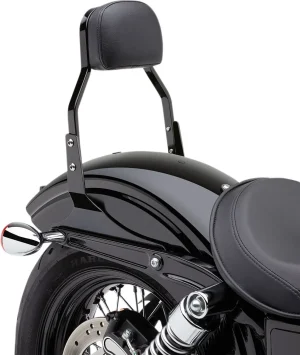 Sissy Bar cuadrada - Reposabultos mini cuadrado 11" negro HD <span style="color: red;font-size: 0,5em">- ALMACEN USA-</span>