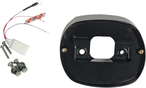Base de luz trasera para Harley-Davidson - Placa negra
